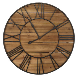 AUGUST GROVE Alaina Wood Wall Clock