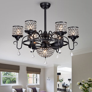 ROSDORF PARK Shelley 12.6'' Ceiling Fan with Light Kit