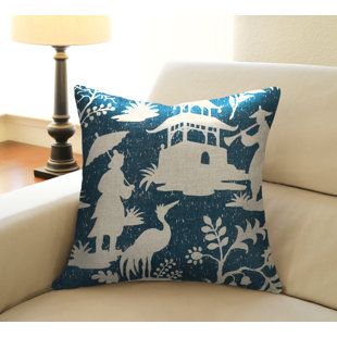 123 CREATIONS Linen Throw Pillow
