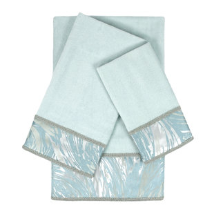 SHERRY KLINE Cynthaina 3 Piece 100% Cotton Towel Set
