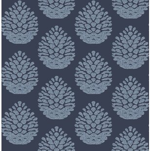 WADE LOGAN Fresca Pinecone 33' L x 20.5" W Wallpaper Roll