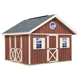 BEST BARNS Fairview 12 ft. W x 12 ft. D Solid Wood Storage Shed