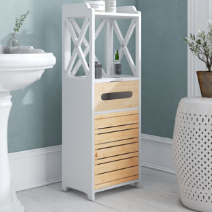 HOUSE OF HAMPTON Katlyn Narrow 32 x 89cm Free-Standing Cabinet