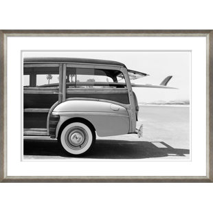 GETTY IMAGES GALLERY BY SOICHER MARIN Old Woodie Station Wagon With Surfboard " Old Woodie Station Wagon With Surfboard " by Getty Images