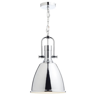 WILLISTON FORGE Deleon 1 - Light Polished Chrome Bell Pendant