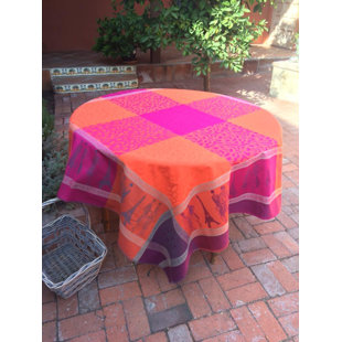 LA MAISONNETTE Poiret Paris Square Floral Cotton Tablecloth