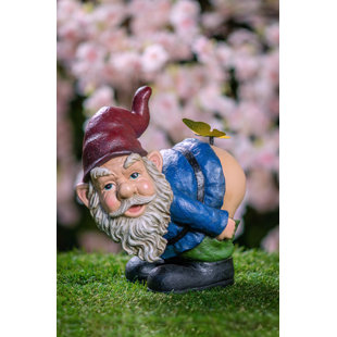 HI-LINE GIFT LTD. Gnome Mooning Statue