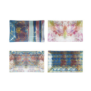 TRACY PORTER Glass Tray - Set of 4