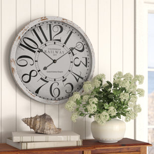 HIGHLAND DUNES Wood Wall Clock