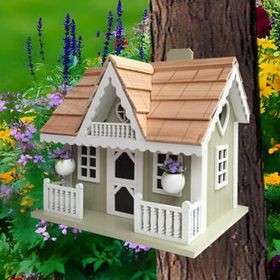 HOME BAZAAR Fledgling Series Rosemary Cottage 6 in x 9 in x 8 in Birdhouse