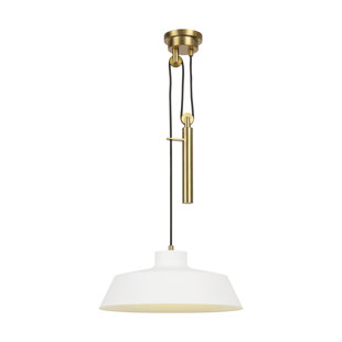 ED ELLEN DEGENERES 1 - Light Burnished Brass Single Pendant
