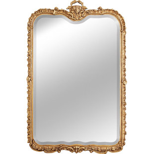 FRIEDMAN BROTHERS St. Christopher Cathedral Wood Flat Wall Mirror