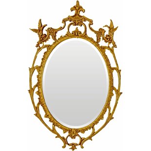 FRIEDMAN BROTHERS Chinese Chippendale Traditional Beveled Accent Mirror