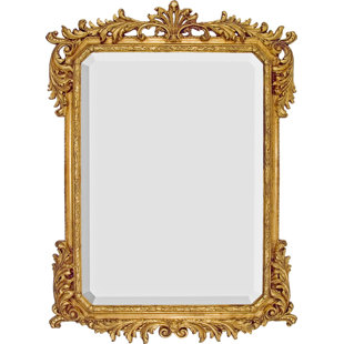 FRIEDMAN BROTHERS The Haute Epoque Wood Flat Wall Mirror