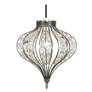 ROSDORF PARK Mirabella 1 - Light Antique Brass Geometric Pendant
