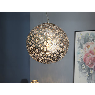 ROSDORF PARK Shuler 1 - Light Silver Sphere Pendant