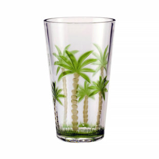 BAY ISLE HOME™ Lamothe 20oz. Plastic / Acrylic Drinking Glass Set (Set of 4)