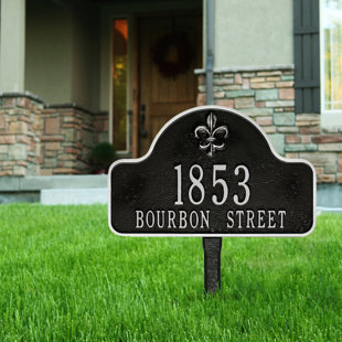 OLD CENTURY FORGE Fleur de Lis Address Plaque