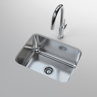 CANTRIO KONCEPTS Cantrio Premium Stainless Steel Single Kitchen Sink with 23" x 17.8" x 9" Dimensions