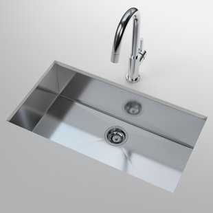 CANTRIO KONCEPTS Cantrio Premium Stainless Steel Single Kitchen Sink with 32" x 18" x 9.25" Dimensions