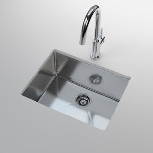 CANTRIO KONCEPTS Cantrio Premium Stainless Steel Single Kitchen Sink with 23" x 18" x 9.25" Dimensions