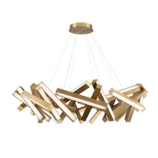 MODERN FORMS Chaos 31 - Light Dimmable LED Wagon Wheel Chandelier