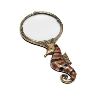 MAITLAND-SMITH Brass Scarborough House Magnifying Glass