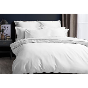 BELLEDORM 500 TC Premium Polycotton Cotton Blend Solid Colour Duvet Cover Set with Pillowcases
