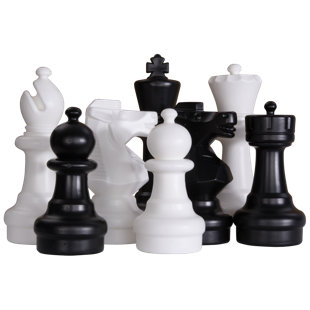 MEGACHESS 12" Giant Plastic Chess Pieces