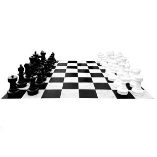 MEGACHESS 25" Giant Plastic Chess Set with Plastic Board