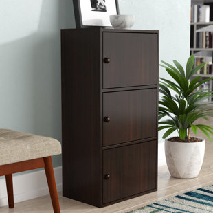 EBERN DESIGNS Nobles 34'' Tall 3 - Door Accent Cabinet