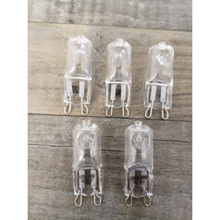 FINESSE DÉCOR 40 Watt G9 G9/Bi-pin Dimmable 2700K Halogen Bulb (Set of 5)