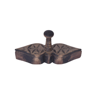 DESIGNE GALLERIE Urbain Solid Wood Decorative Box with Natural Finish, 13x4x5