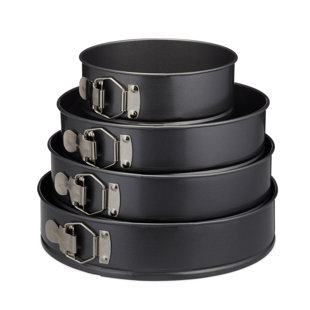 Wayfair Basics™ 4 Piece Steel Non-Stick Round Springform Pan Set