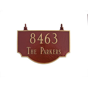 MONTAGUE METAL PRODUCTS INC. Vanderbilt Arch Hanging Plaque