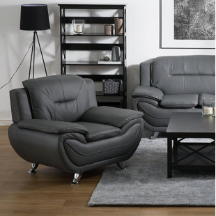 METRO LANE Tess Faux Leather Club Chair