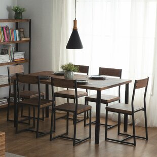 LAUREL FOUNDRY Kaci Dining Set with 6 Chairs