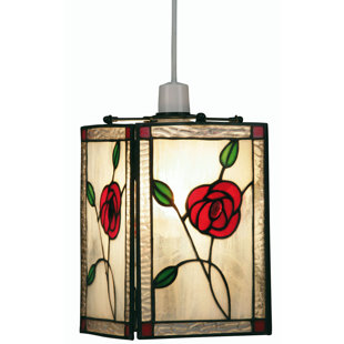 OPHELIA & CO. 24cm H x 14.5cm W Glass Square Pendant Shade ( Screw On ) in
