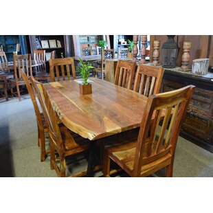 UNION RUSTIC Caputo Solid Wood Top Dining Table