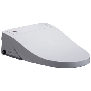 WOODBRIDGE Elongated Electric Manual Bidet Toilet Seat With Self Cleaning Dual Nozzles, Rear & Feminine Cleaning, Heated Seat, Night Light, Wireless Remote, Warm Water