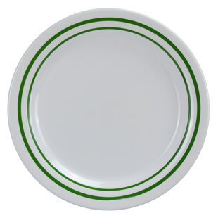 YANCO Pine Tree 9'' Melamine Salad/Dessert Plate (Set of 24)