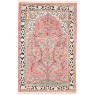 CARPETFINE Oriental Hand Woven 122 X 186 Cm Pink/Black/Green Area Rug