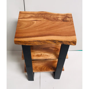 MILLWOOD PINES Gaenside Solid Wood Top End Table