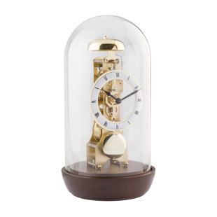 HERMLE UHRENMANUFAKTUR Traditional Analogue Metal Tabletop Clock