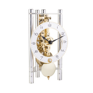 HERMLE UHRENMANUFAKTUR Eusebio Modern & Contemporary Analogue Tabletop Clock in Silber
