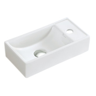DAWN USA Ceramic 16" Wall-Mount Bathroom Sink