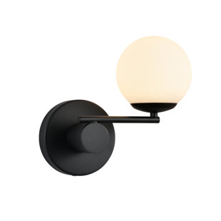 VONN LIGHTING Capri 9-in Integrated LED ETL Certified Wall Sconce Light with 1 Glass Shade