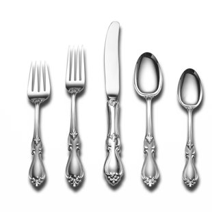 Towle Silversmiths Sterling Silver Queen Elizabeth Flatware Set - Service for 12