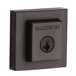 BALDWIN Prestige 380 Square Single Cylinder Deadbolt Featuring SmartKey® Security