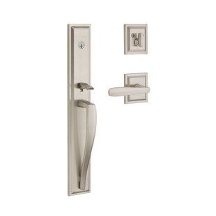 BALDWIN Handleset with Deadbolt and Torrey Door Lever and Rosette